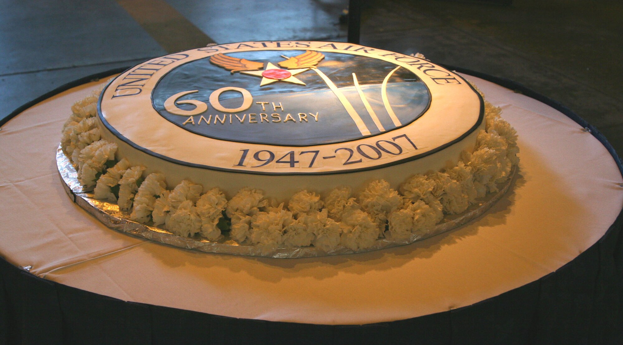 Team Travis showed up in force to celebrate the Air Force’s 60th birthday at a military ball held at Travis Air Force Base, Sept. 14.
More than 1,000 airmen, civilians, and distinguished guests commemorated the event at Hanger 818, which had been transformed into an elegant ballroom for the gala event. 
Celebrity guest Jay Leno, host of NBC’s Tonight Show, added excitement to the historic birthday bash and made the already desirable tickets even harder to obtain. 