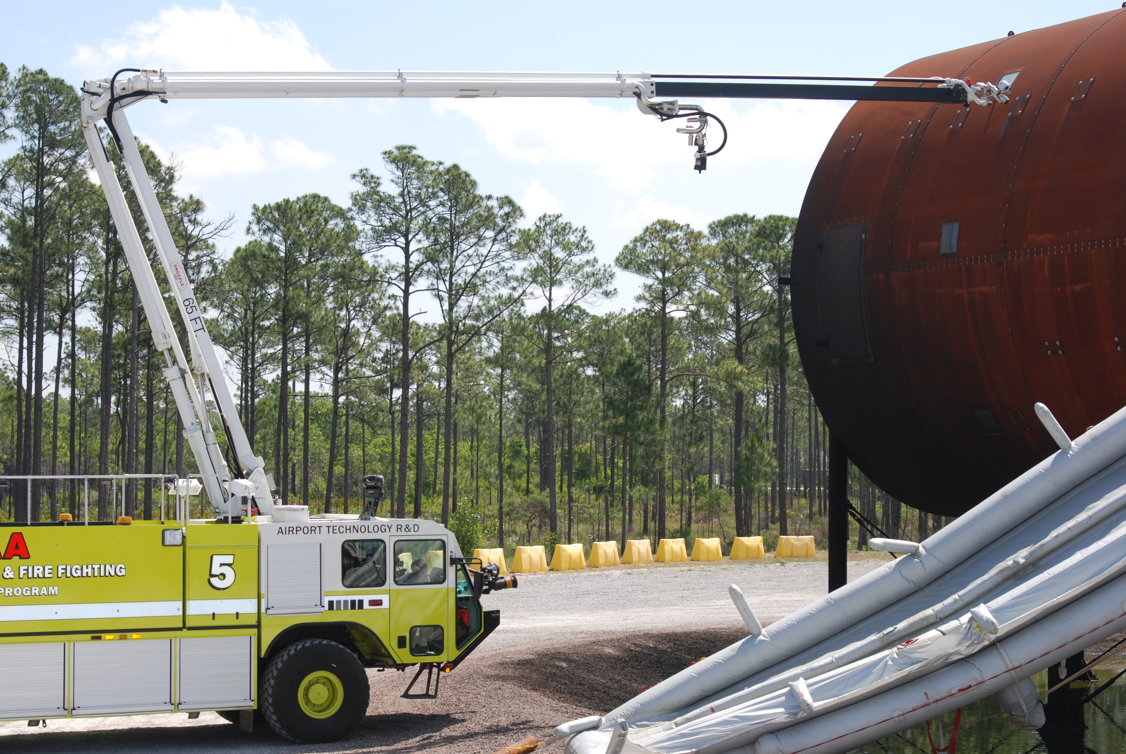 Double Deck Aircraft Mockup Enables Firefighting Research Wright Patterson Afb Article Display