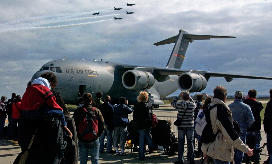 The Spirit of California C-17 sits on the ramp during the BRN International Air Festival in the Czech Republic.  (U.S. Air Force photo by Senior Airman David Flaherty)