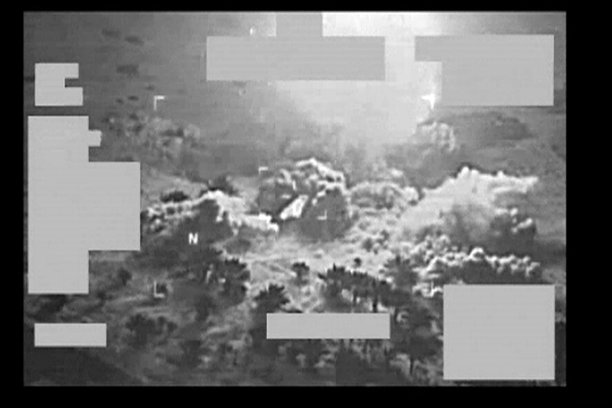 COMBINED AIR OPERATIONS CENTER, Southwest Asia – A U.S. Air Force F-16CJ Fighting Falcon dropped precision munitions near Al Nussayyib, Iraq, Sept. 25, killing Abu Nasr al-Tunisi and two other Al Q’aeda in Iraq operatives.
