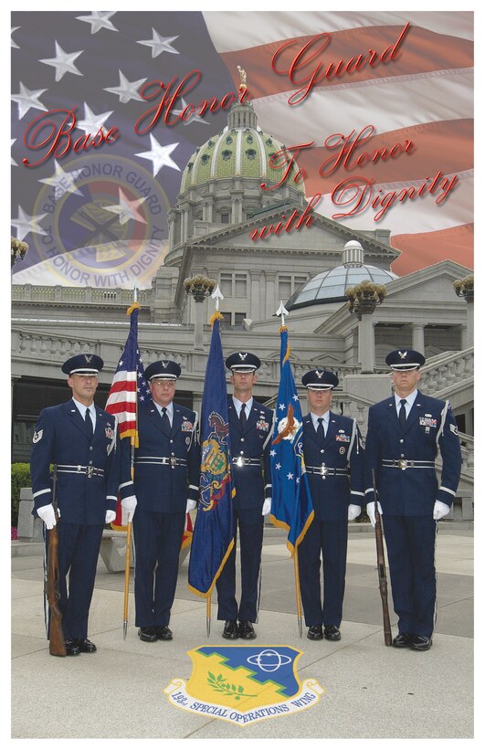 Recruiting poster for Base Honor Guard