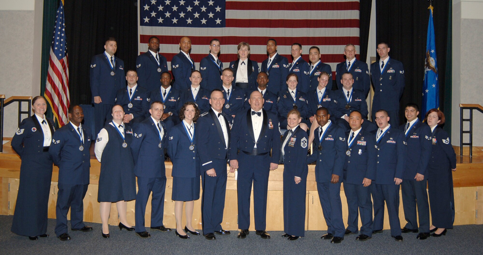 Airman Leadership School graduates from class 08-C. (photo by Senior Airman Anthony Mejia) 
