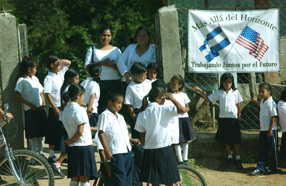 Students patiently wait for the Beyond the Horizon 2008 opening ceremony to begin at their school April 1.