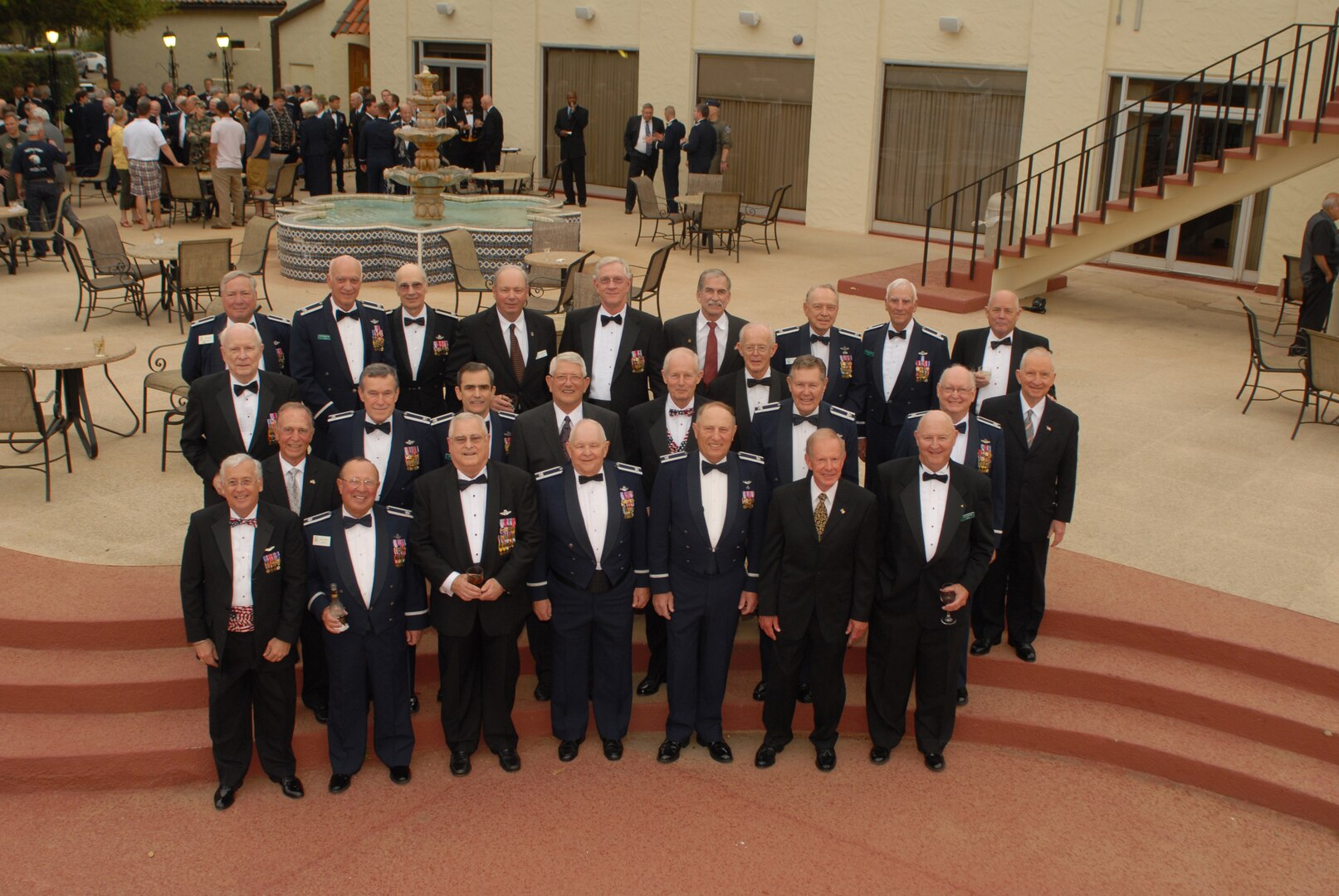 Freedom Flyers pose for a photo outside the Randolph Officers? Club during their reunion. (U.S. Air Force photo by Steve White)
