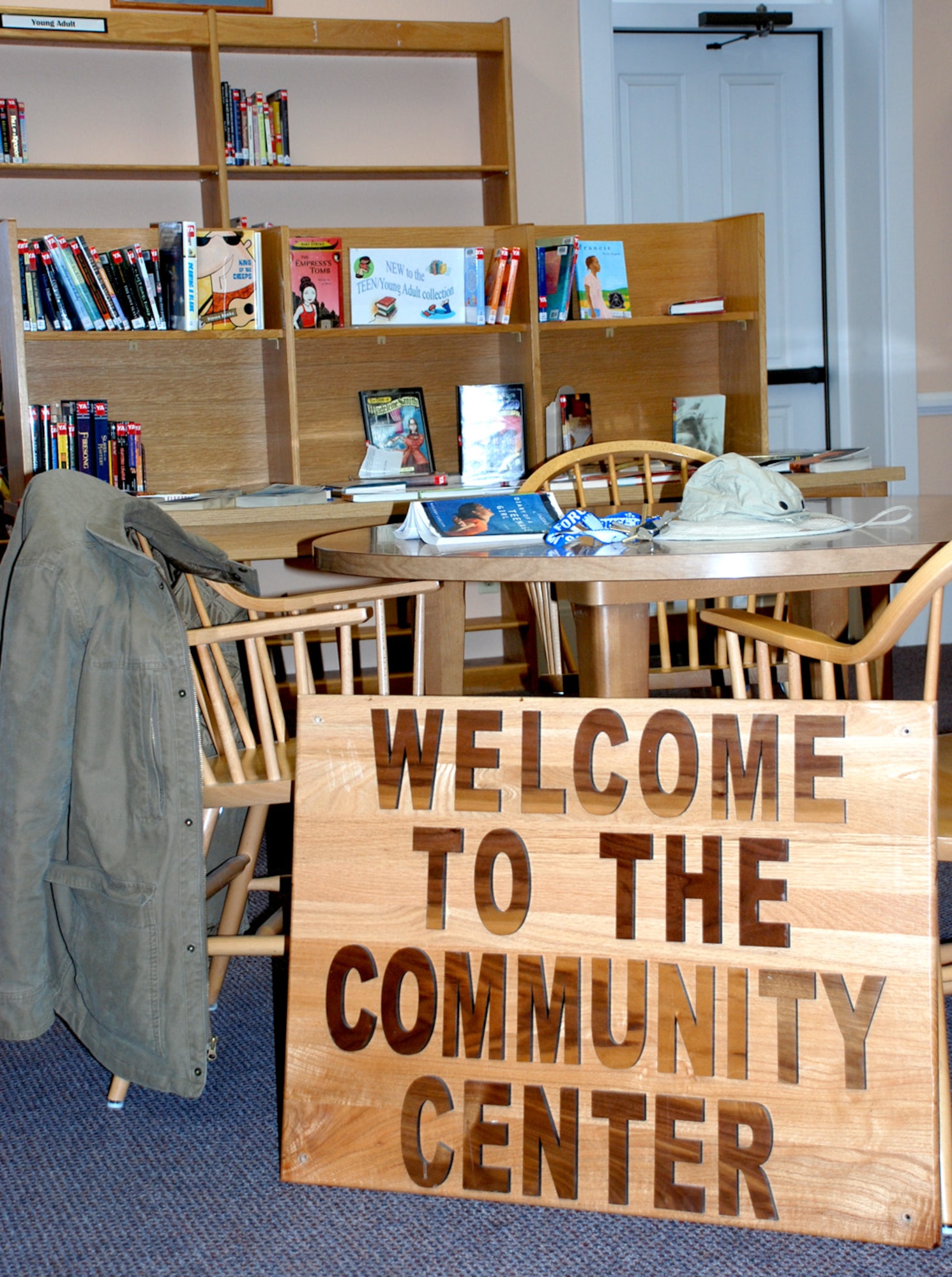The base library and the Fall Hall Community Center merged into one entity located at 7205 Randall Ave. The newly dubbed "communibrary” is open Monday through Thursday from 9 a.m. to 8 p.m., Friday from 9 a.m. to 10 p.m. and Saturday from 4 to 10 p.m. People can check out library books from 9 a.m. to 5 p.m. Monday through Friday (U.S. Air Force photos/Airman 1st Class Daryl Knee).