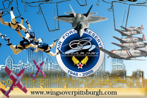 The eighth annual Wings Over Pittsburgh air show hosted by the 911th Airlift Wing, Air Force Reserve is scheduled for May 10 & 11 from 9 a.m. to 5 p.m.

This year, we are commemorating the 60th anniversary of the Air Force Reserve Command, honoring the 60th anniversary of the Berlin Airlift and celebrating the 250th anniversary of the city of Pittsburgh.  The two-day event will also incorporate a special salute to mothers on Mother’s Day.

This year’s premier performer will be Canadian Forces Snowbirds. This will be the first time the Snowbirds will perform at the Wings Over Pittsburgh air show. They are the only jet team in North America to perform with nine jets flying in close formation. 
Also a first for Pittsburgh will be a demonstration by the F-22 Raptor , the Air Force’s newest fighter aircraft. Another first will be having two of the three major military jump teams perform at the show.

For more information or a complete list of performers, please visit the Wings Over Pittsburgh air show web site at www.wingsoverpittsburgh.com. or call (412) 474-8501. 
