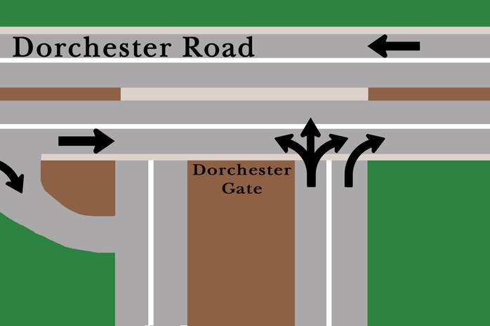 Dorchester Gate changes