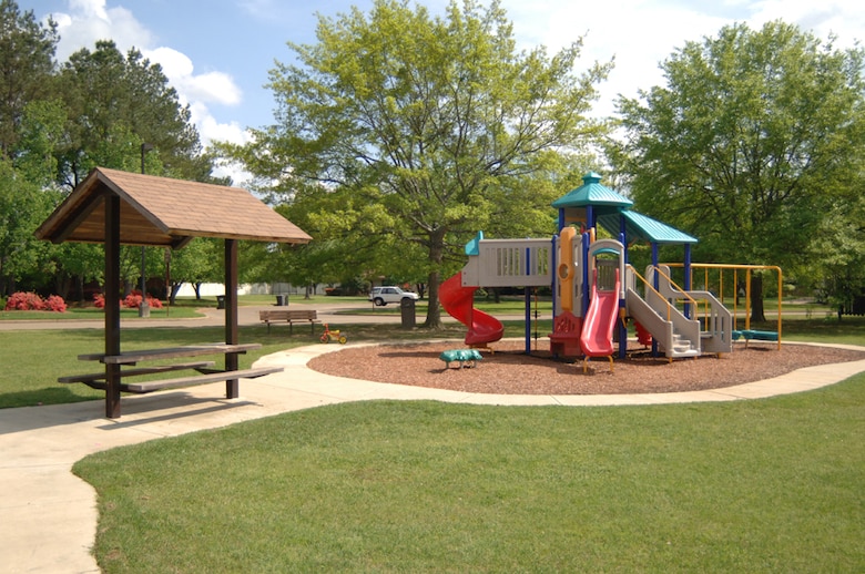With new renovations takings place in base housing, the playgrounds located in base housing will also be updated. (U.S. Air Force photo Airman Josh Harbin)