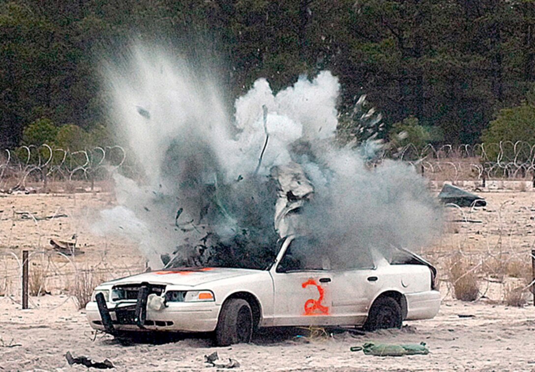 A Car Bomb Explodes On The Ordnance Range At Fort Dix N J As Part Of A Car Bomb Explodes On The Ordnance Range At Fort Dix N J As Part Of