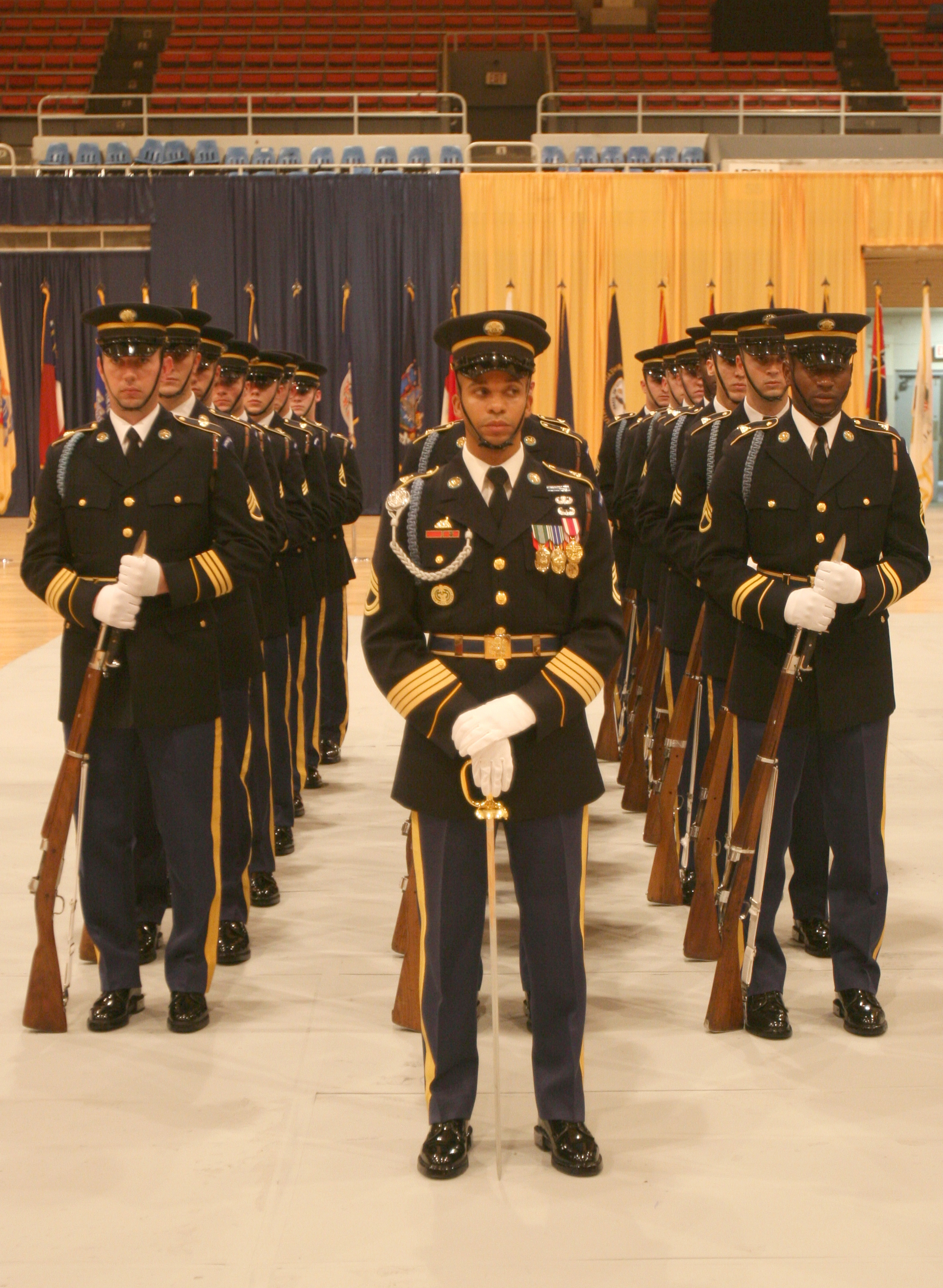 Silent Drill Platoon wins competition among services, takes home trophy