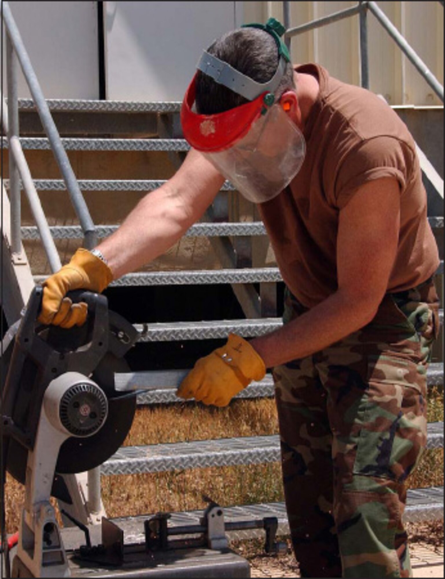 Chief Master Sgt. Tim Tillman on the daily grind. Photo by Master Sgt. Julie Barklow.