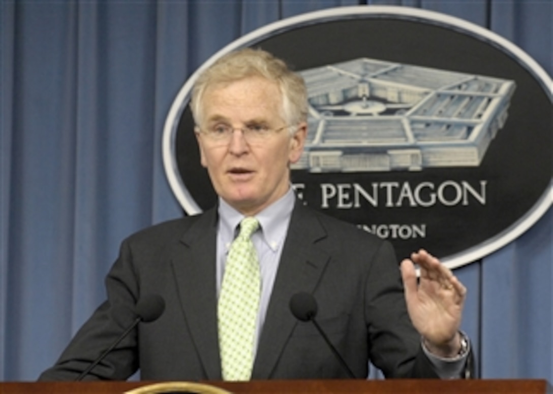 Assistant Secretary of Defense for Health Affairs Dr. S. Ward Cassells announces the founding of the Armed Forces Institute of Regenerative Medicine during a press conference in the Pentagon on April 17, 2008.  This multi-institutional, interdisciplinary network will utilize the latest technologies in stem cell research to develop advanced treatment options for severely wounded military personnel.  