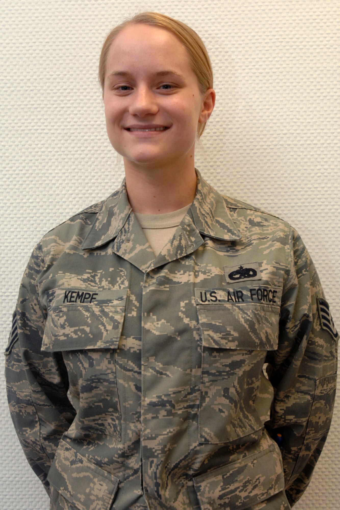 SPANGDHALEM AIR BASE, Germany -- Staff Sgt. Caitlin Kempf, 52nd Communications Squadron Voice Networks Craftsman, has been named the 52nd Fighter Wing's Top Saber Performer for the week of April 18-24. (Courtesy photo)