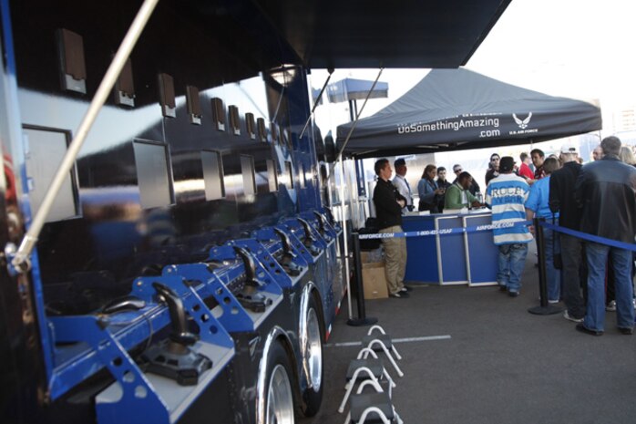 The "Do Something Amazing" Tour will be making a stop at the 2008 "Wings Over Charleston" Air Expo Saturday. Since the tour started in Pasadena, Calif., the truck will have traveled to nearly 70 cities with 150,000 miles to entertain and educate approximately 80,000 people about a day in the life of an Airman. (Courtesy photo)