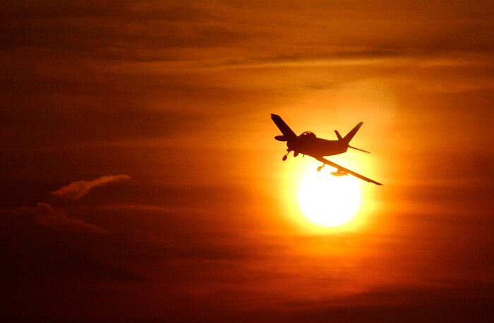 Patty Wagstaff demonstrates her flying capabilities at Naval Air Station Oceana, Va., Sept. 20, 2002.  Ms. Wagstaff flies one of the most thrilling, low-level aerobatic routines in the world before millions of spectators every year. (U.S. Navy photo/Petty Officer 1st Class Brien Aho)