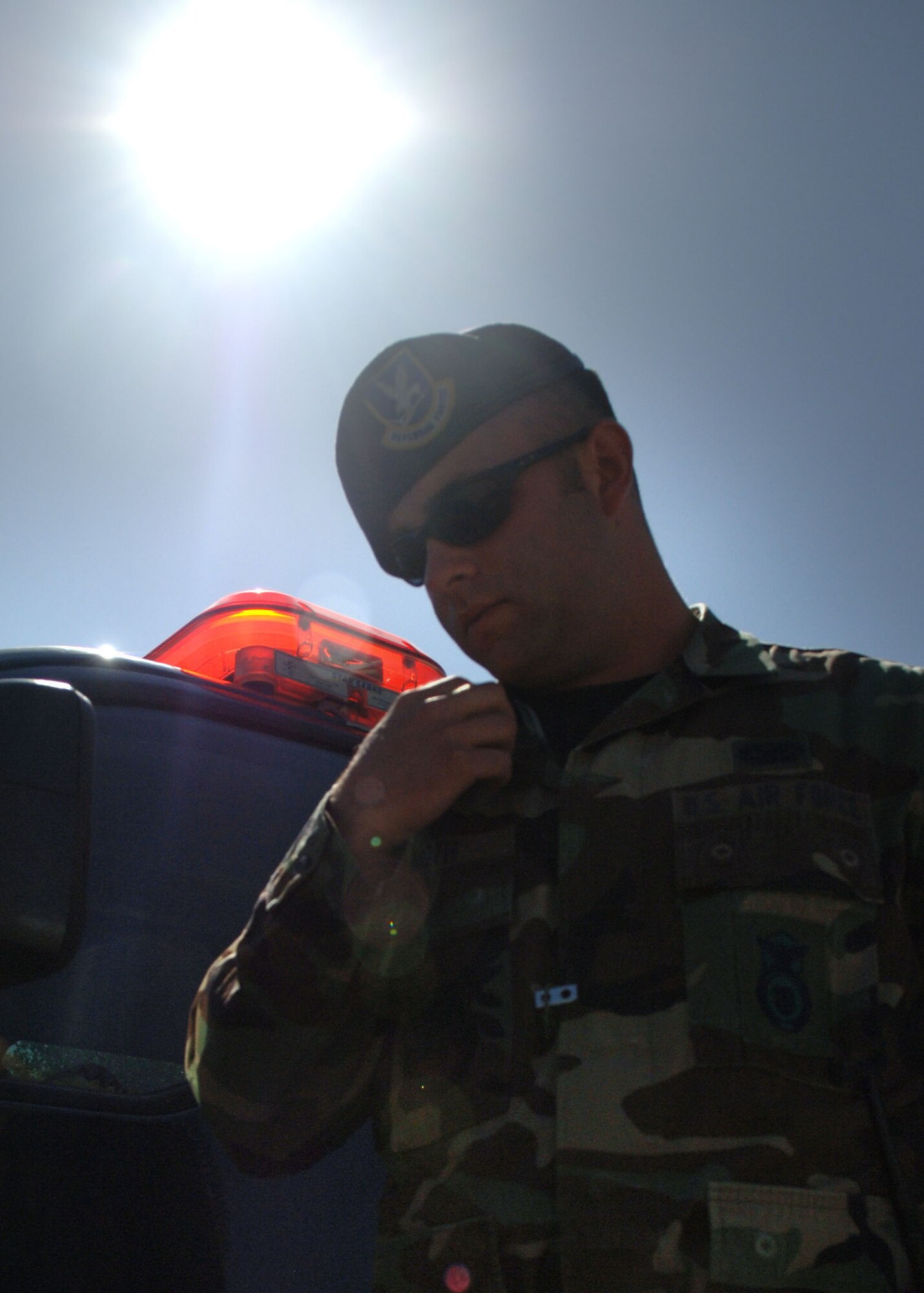 DYESS AIR FORCE BASE, Texas-- Senior Airman Justin Smith, 7 Security Forces Squadron, loads a magazine with 5.56 millimeter rounds, April 22. The 5.56MM round is the round commonly associated with the M-16 A-2. (U.S. Air Force Photo by Airman 1st Class Micheal Breaux)
