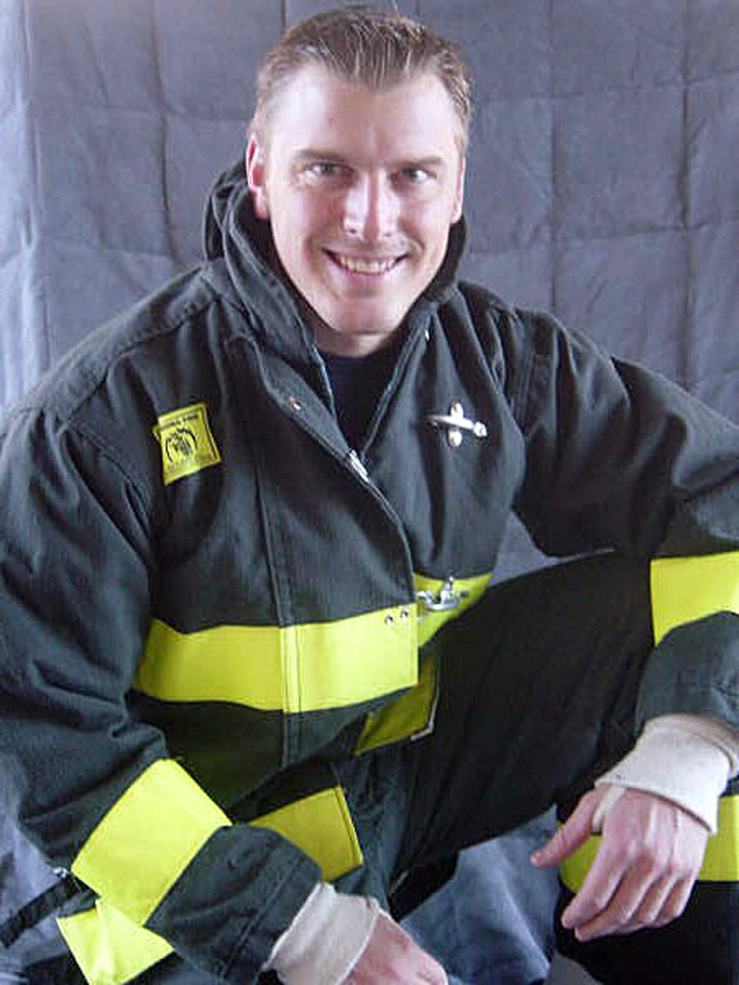 GRISSOM AIR RESERVE BASE, Ind., -- Daniel Wolf has been named the Firefighter of the Year (civilian) for Grissom ARB. (U.S. Air Force photo)