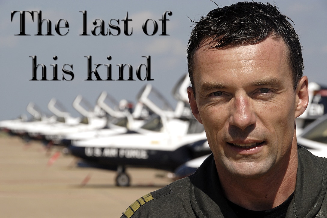 Cmdr. German Navy Peter Schroth is the last fighter-bomber pilot in the country's service, as well as the last navy pilot from Germany to participate in the Euro-NATO Joint Jet Pilot Training Program. (U.S. Air Force photo/Harry Tonemah)