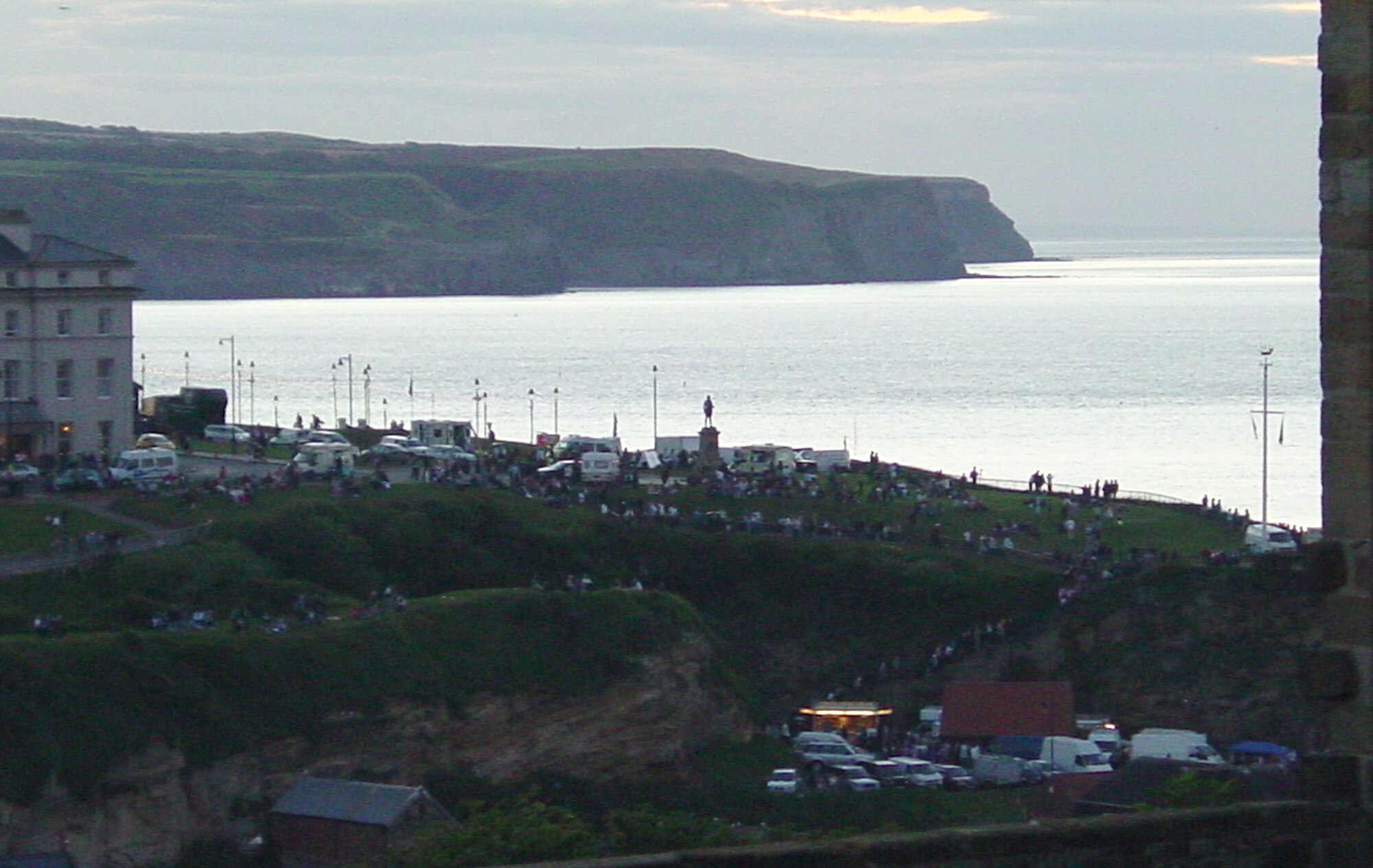 A view overlooking Sandsend, the town closest to Royal Air Force Fylingdales, reveals a breath-taking view of the North Sea. Fylingdales was visited by Col. Jay Raymond, 21st Space Wing commander, Chief Master Sgt. Timothy Omdal, 21st SW command chief and Senior Airman Ricardo Woods for a site visit of Fylingdales and the installation’s sister unit at RAF High Wycombe, located outside London. Both installations make up the U.K. Missile Warning Center that maintains a continuous missile warning capability for the U.S. and United Kingdom. Sandsend is 258 miles north of London. (Courtesy photo) 