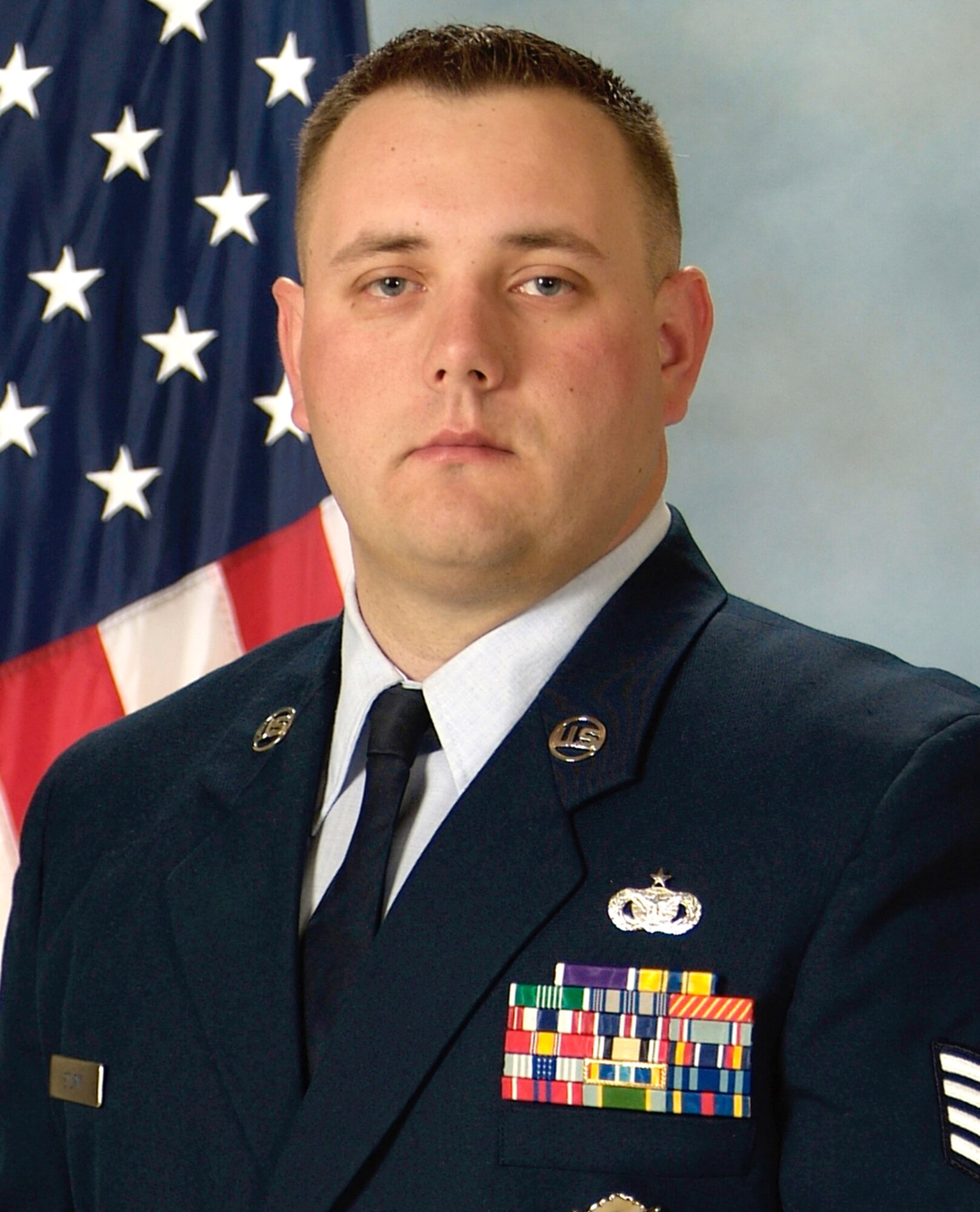 Staff Sgt. Rory Sturm, Jr., 721st Security Forces Squadron, 721st Mission Support Group, displayed selfless acts of valor and heroism by replacing a wounded gunner during an enemy ambush, saving 12 lives. For his actions, he was awarded the 21st Space Wing’s first Air Force Combat Action Medal. While deployed to Camp Bucca, Iraq, he supported 3,000 coalition forces maintaining security of over 12,000 detainees and $300 million in government assets. As flight armorer, he managed and ensured 100 percent accountability for more than $400,000 of weapons, munitions and equipment. Additionally, for his steadfast leadership and bravery, Sergeant Strum was selected as the 21st SW Lance P. Sijan Award winner. Constantly striving for excellence, he completed 12 credit hours toward a Community College of the Air Force Criminal Justice Degree. Finally, he devoted 16 hours to the DASH program; credited with saving four lives and increasing community safety. Sergeant Strum is currently on a 365-day deployment in support of Operation Iraqi Freedom. (U.S. Air Force photo) 