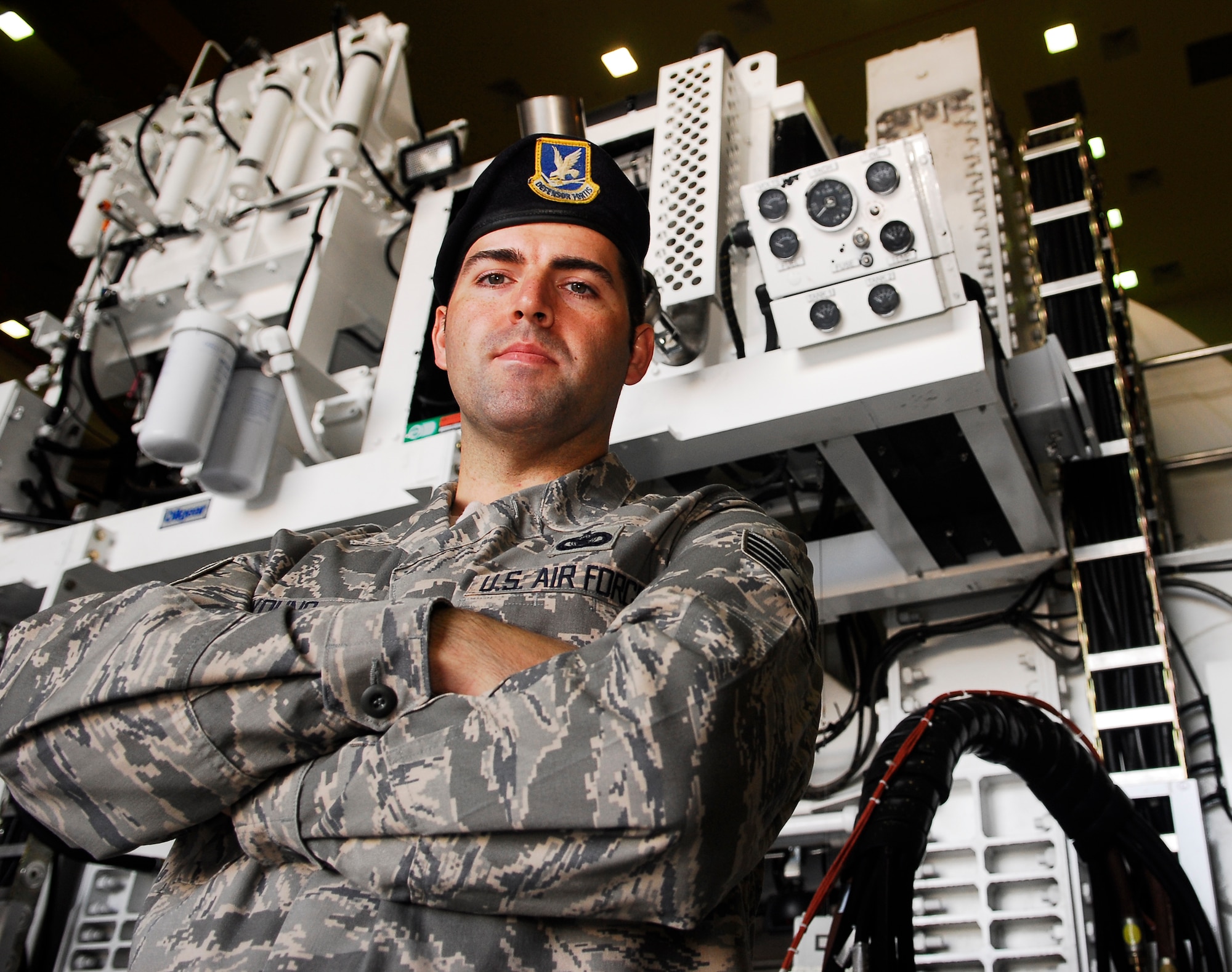 VANDENBERG AIR FORCE BASE, Calif. --  Staff Sgt. Joshua Young, who works with the National Reconnaissance Office here, was selected as the Air Force Sergeants’ Association Division 13 member of the year at a ceremony April 18 in San Diego. (U.S. Air Force photo/Airman 1st Class Ashley Reed)