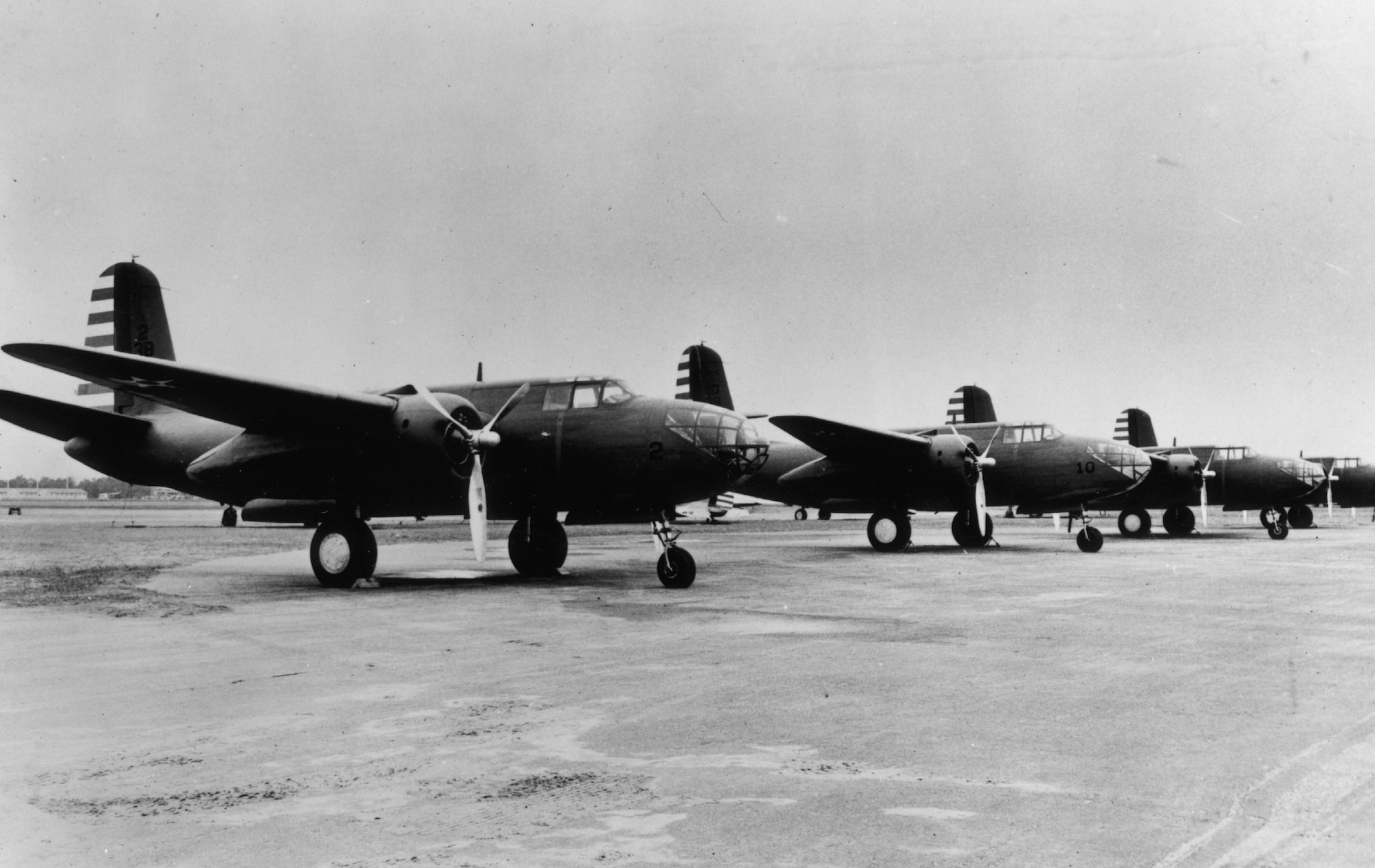 The 89th Bombardment Squadron, assigned to the 3rd Bombardment
Group, flew the Douglas A-20 Havoc, an attack bomber, during World War II in
the Pacific Theater of Operations. (Photo courtesy of 3rd Wing History Office)
