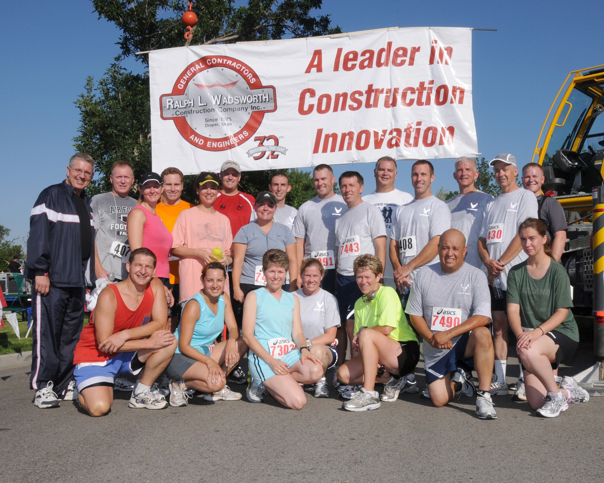 DRAPER, Utah - Members of the 151st Utah Air National Guard competed in 2008 Minuteman 5K run/walk on Aug. 2.  The run, sponsored of Ralph L. Wadsworth Construction Company, supports Utah guard families and deployed members. (Released) U.S. Air Force photo by: Tech. Sgt. Michael D Evans
