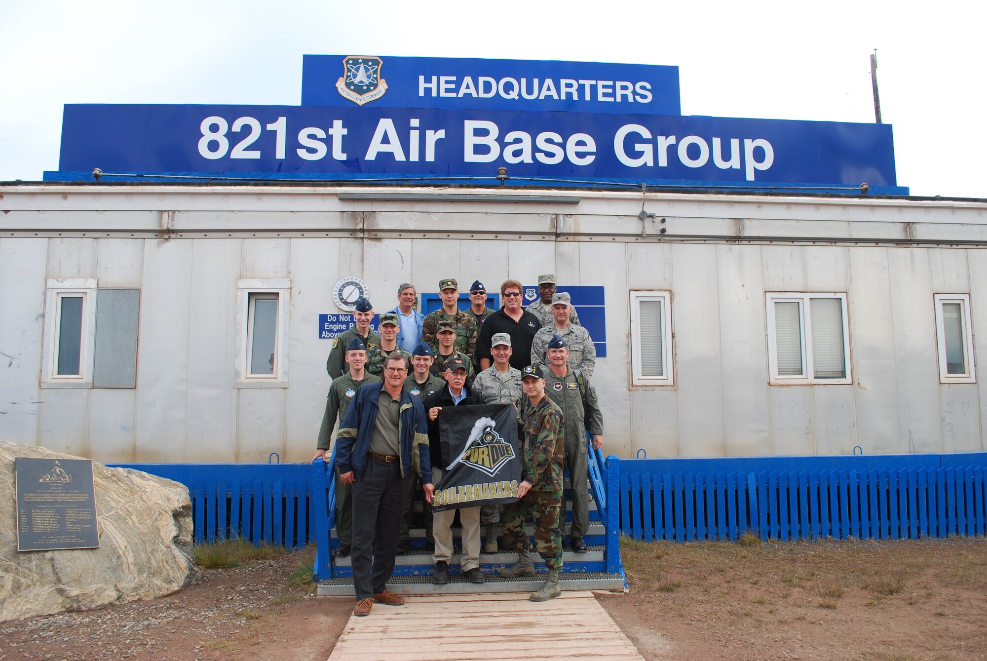 8/1/2008 - THULE AIR BASE, Greenland - Researchers from Purdue University and the US Air Force Academy are at the Department of Defense’s northernmost base study the behavior of electronic systems and radioactive decays during a rare total solar eclipse.  In addition to the scientists, the project includes members of the staff at Thule Air Base, aircraft and crew from Grissom ARB’s 434th Air Refueling Wing, and staff and cadets from Purdue University’s Air Force ROTC Detachment 220. (U.S. Air Force photo/1st Lt. Nicole Langley)