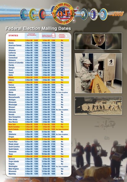 (Courtesy of the Military Postal Service Agency)