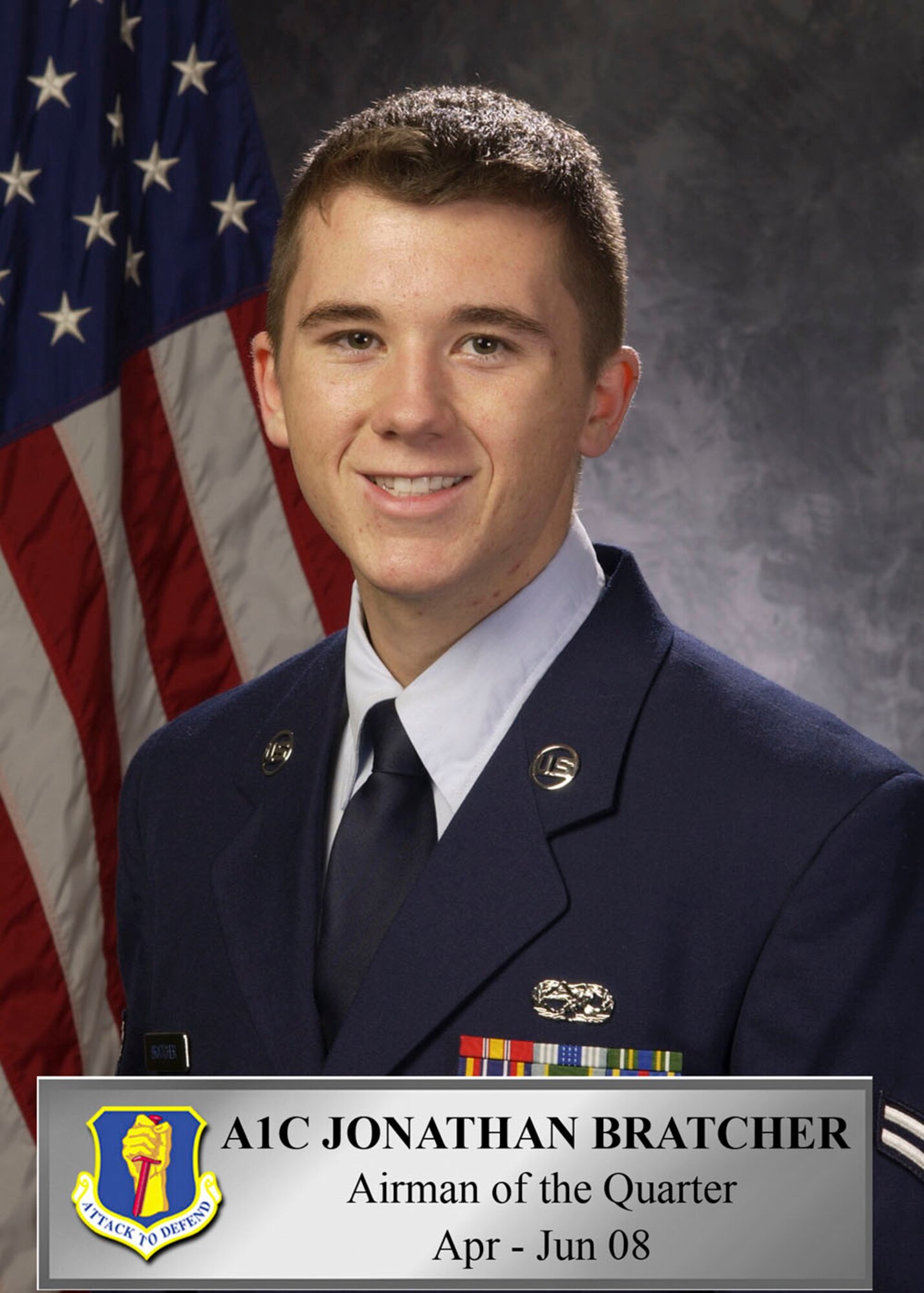 MISAWA AIR BASE, Japan -- Airman 1st Class Jonathan Bratcher, 35th Maintenance Squadron, received 35th Fighter Wing Airman of the Quarter July 25, 2008.  Airman Beverly is a native of Charlotte, N.C., and has been in the Air Force for two years.   (U.S. Air Force photo illustration by Manabu Matsuura)