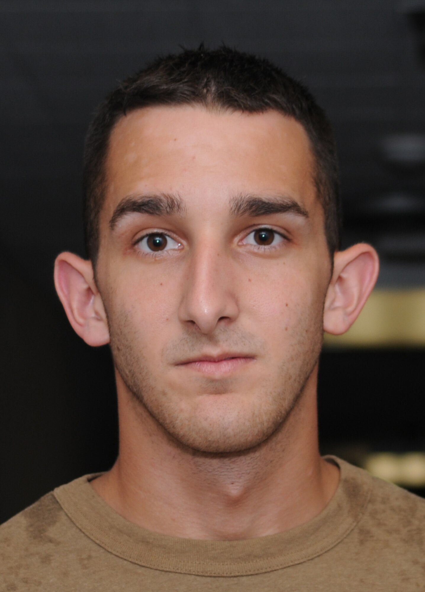 Airman 1st Class Dominic Ancona, an aerospace medical service technician with the 81st Medical Operations Squadron, represents Air Education and Training Command at the Air Force Marathon at Wright-Patterson Air Force Base, Ohio, Sept. 20.  (U.S. Air Force photo by Kemberly Groue)