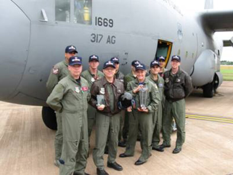 DYESS AIR FORCE BASE, Texas -- The 2008 Royal International Air Tattoo (air show) crew returns to Dyess July 17 with trophies and accolades for their participation in the English event. Courtesy photo.