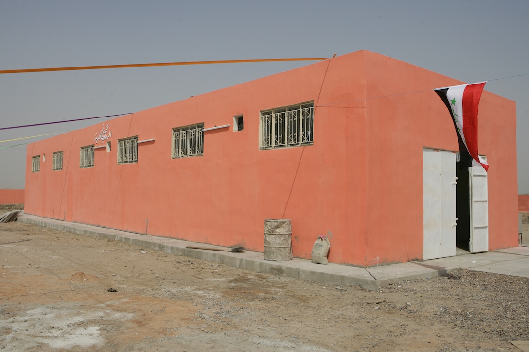 RAMADI, Iraq (September 6, 2008) – (pictured above) The newly opened slaughter house in south Ramadi. The Coalition force-funded slaughter house provides a safe place for the butchers to slaughter their animals. In addition, a staff veterinarian will be available to check all animals before they are butchered to make sure that the animals are clean and disease free. (Official U.S. Marine Corps photo by Sgt. Jeremy M. Giacomino) (RELEASED)