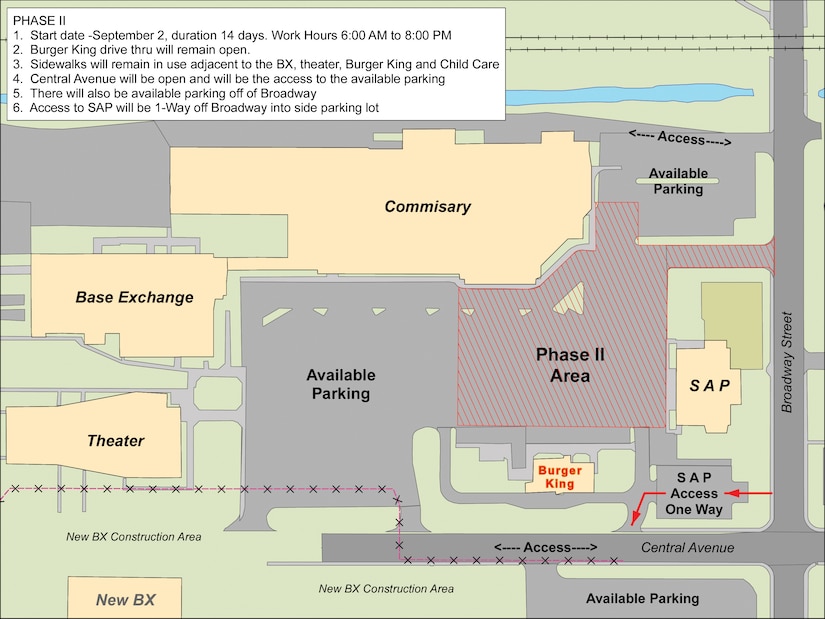 Commissary/BX parking lot closure: Phase II > Eielson Air Force Base ...