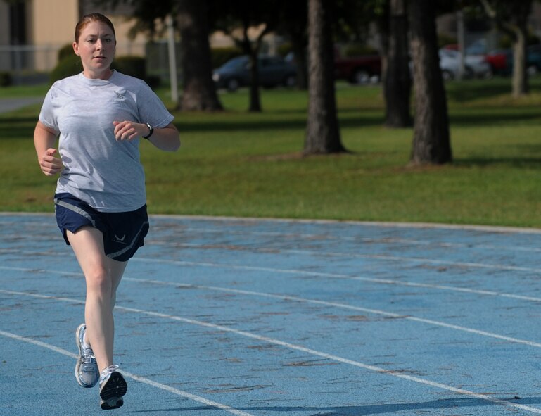 Tech. Sgt. Susan Smith is fit to fight.