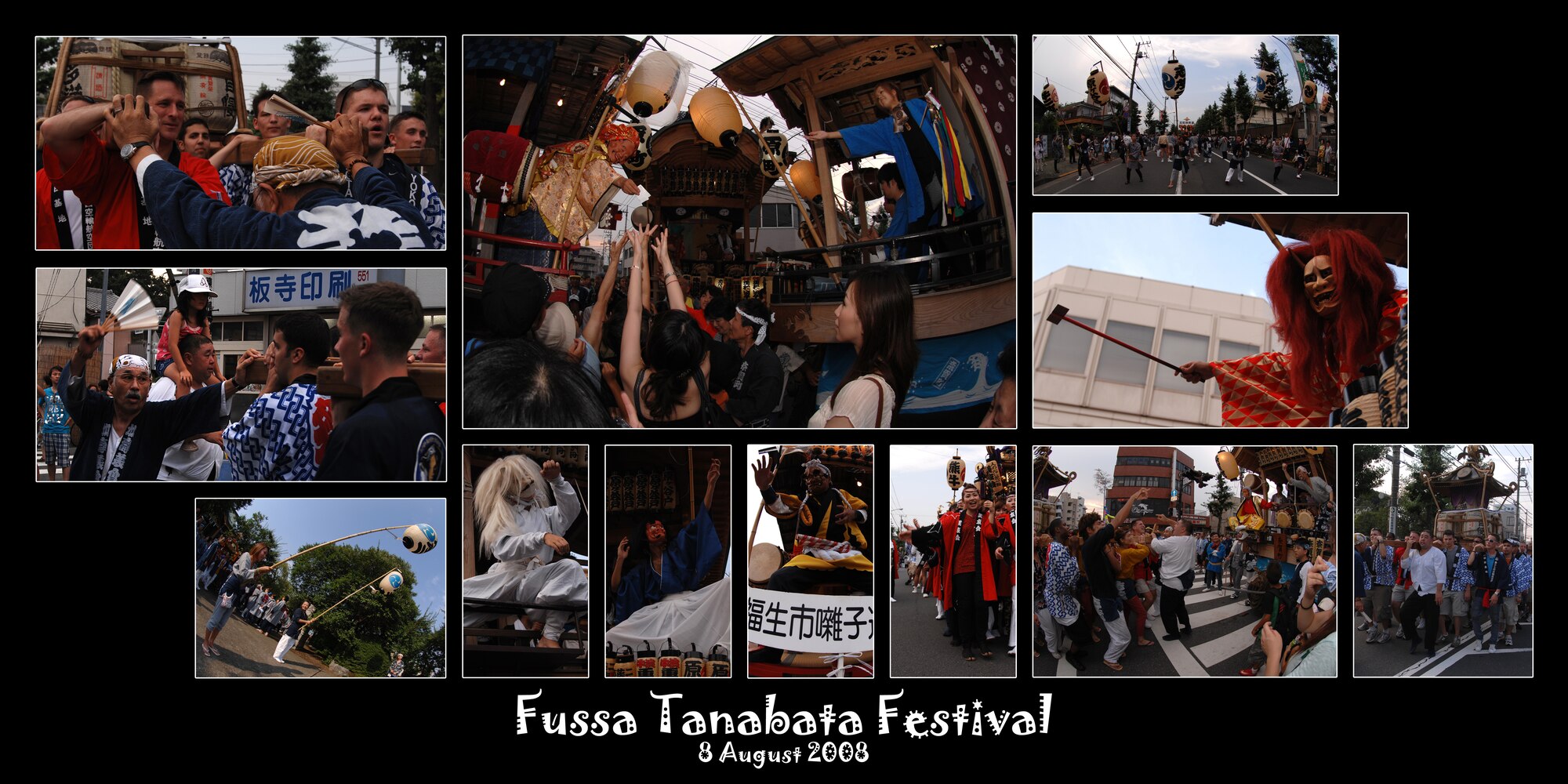 FUSSA, Japan - Military members from Yokota Air Base, Japan participated in the Fussa Tanabata Festival on Aug. 8.  The festival included performances of traditional Japanese dancing and the carrying of Mikoshi, shrines, from Shinmeisya Shrine to Fussa City Hall. (U.S. Air Force photos by Airman 1st Class Jonathan Fowler)