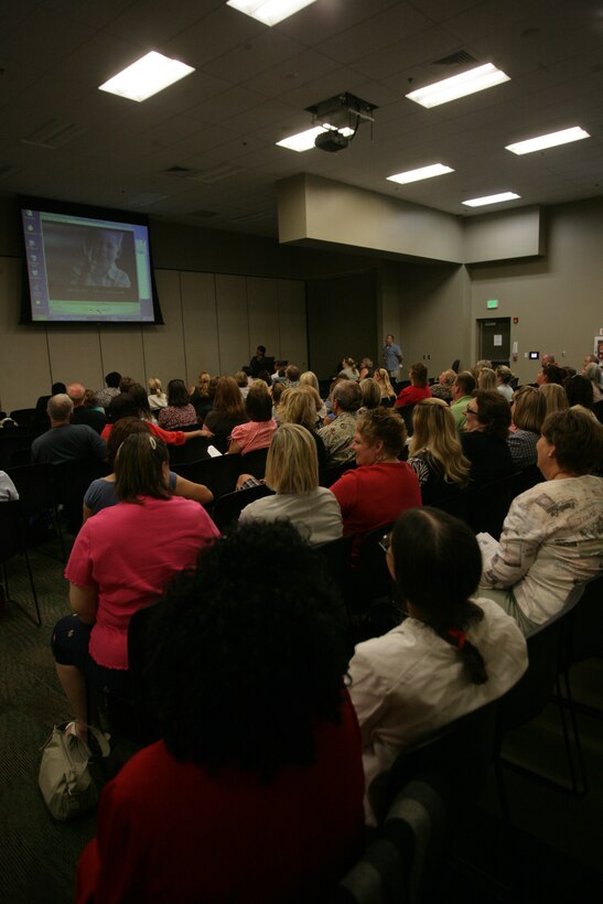 Teachers from throughout southern California school districts participate in the teacher to teacher workshops sponsored by the Department’s of Education and Defense Education Activity in collaboration with the Morongo Unified School District Aug. 11 – 12 at the Combat Center’s Building 1707.