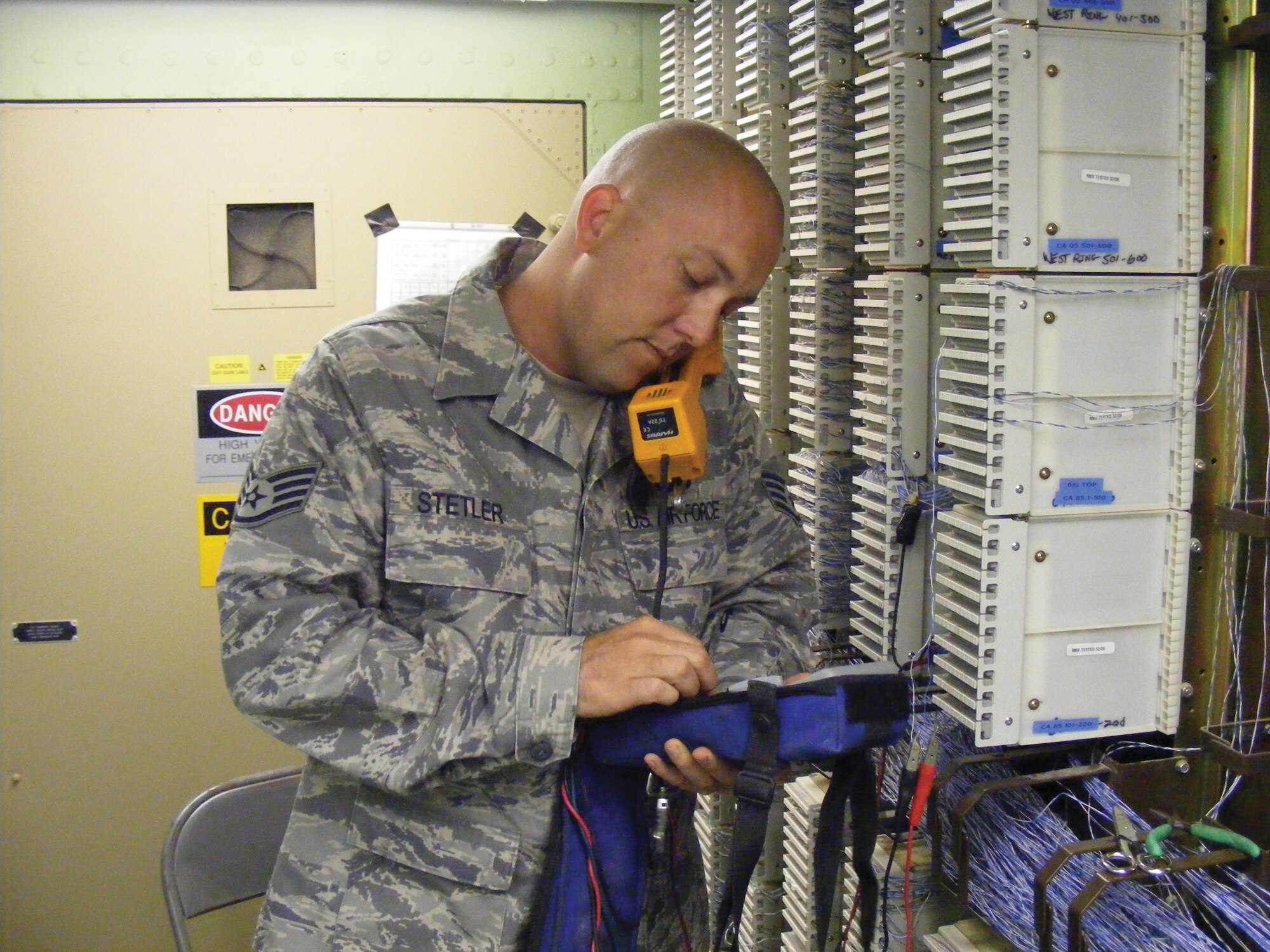 Staff Sgt. Ray Stettler, currently deployed to Iraq from the 31st Combat Communications Squadron here came up with a cheap fix for a Predator's problems.(Air Force photo)