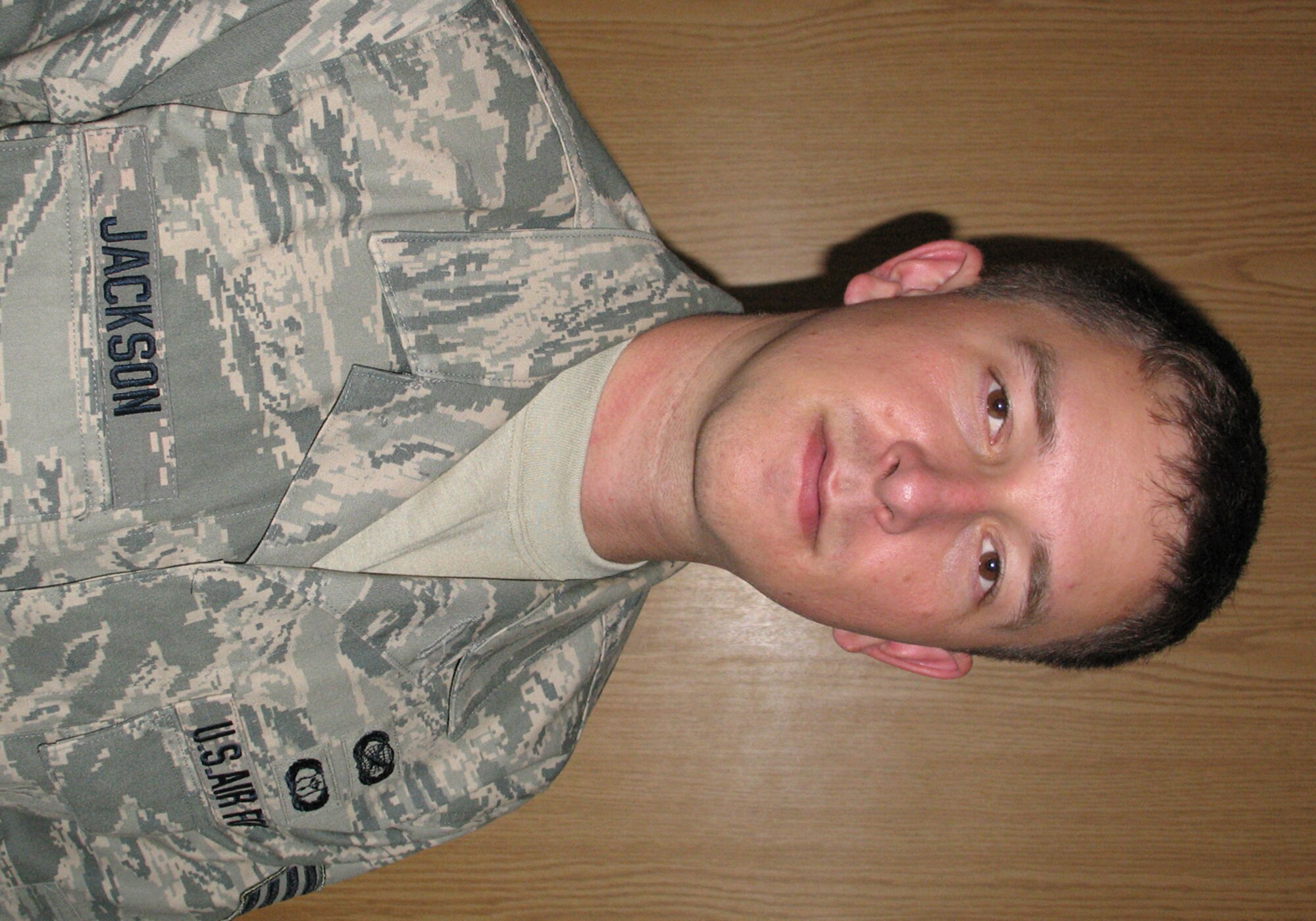 SPANGDAHLEM AIR BASE, Germany -- Staff Sgt. Michael Jackson, Detachment 9 Air Force News television broadcast producer, has been named the 52nd Fighter Wing's Top Saber Performer for the week of Aug. 8-14. (Courtesy Photo)