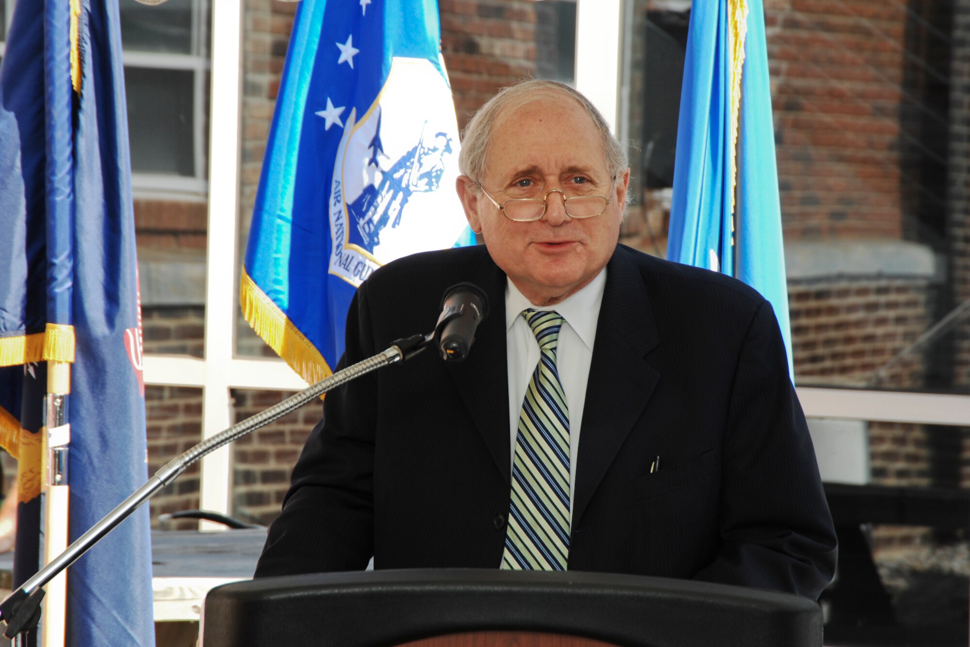Senator Carl Levin participated in a ribbon cutting ceremony at Selfridge Air National Guard Base on Tuesday, August 12.  The ceremony marked the grand opening of the new 127th Civil Engineering Administrative Building link, a project that had been in the works for about 2 years.