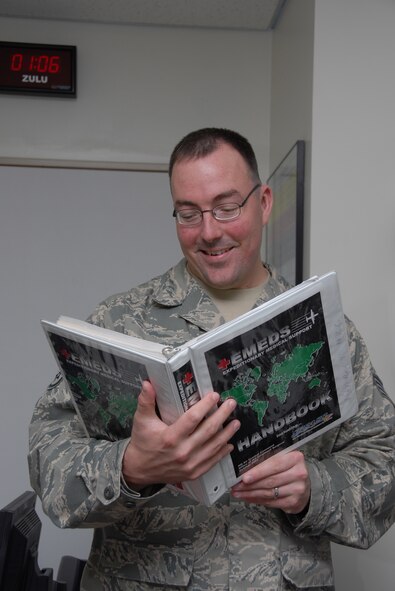 MISAWA AIR BASE, Japan --  Staff Sgt. Jeffery Clouse, 35th Medical Support Squadron, NCO in charge of Medical Readiness.  (U.S. Air Force photos by Senior Airman Laura R. McFarlane) 