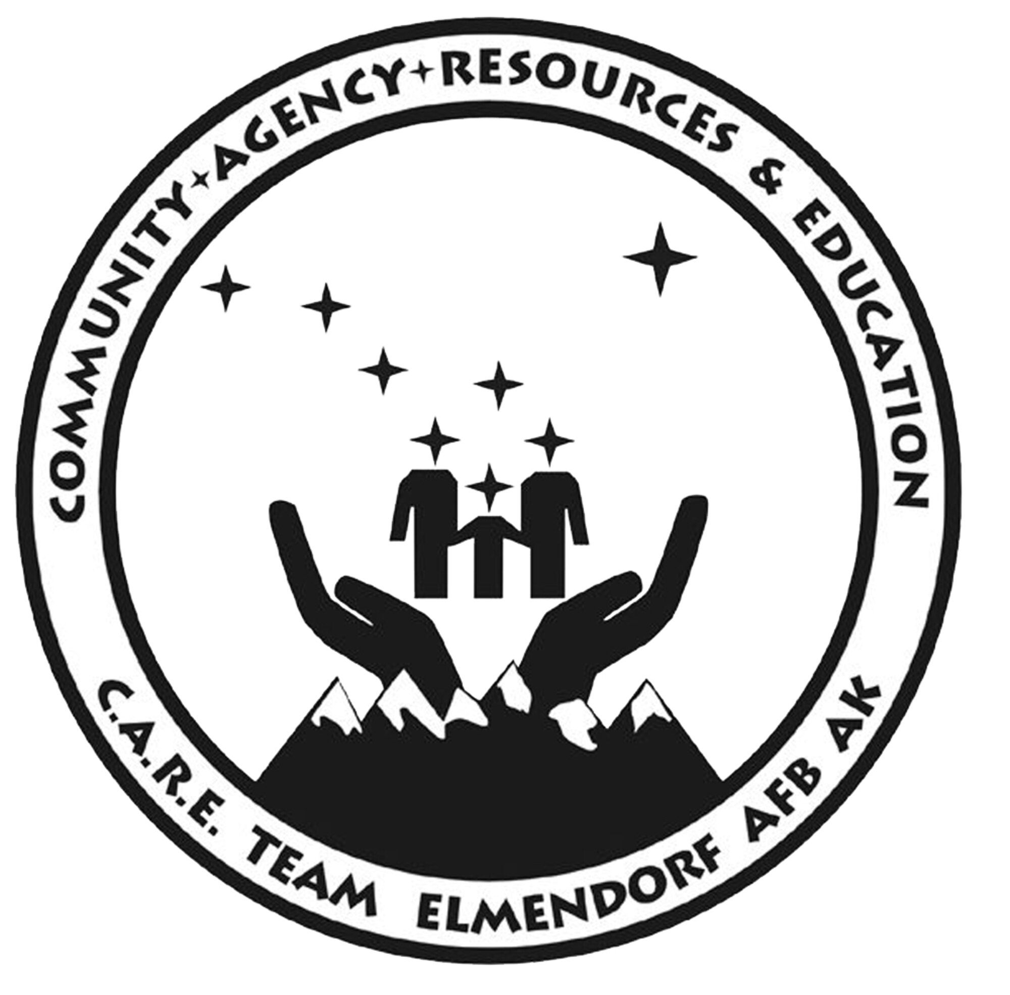 Community Agencies Resources and Education team of Elmendorf (U.S. Air Force graphic)