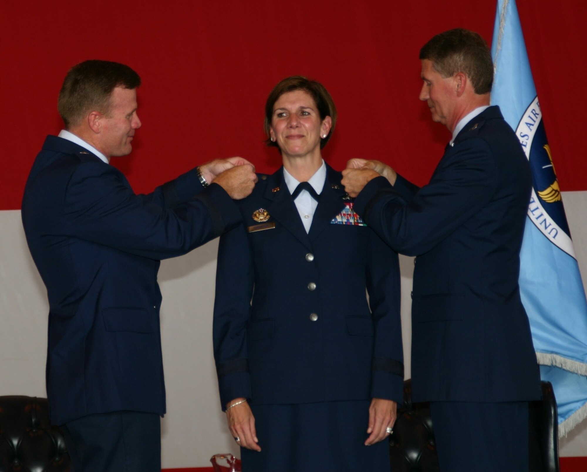 One of Brig. Gen. Lori Robinson's favorite and most memorable moments was her brevet ceremony September 21, 2007.