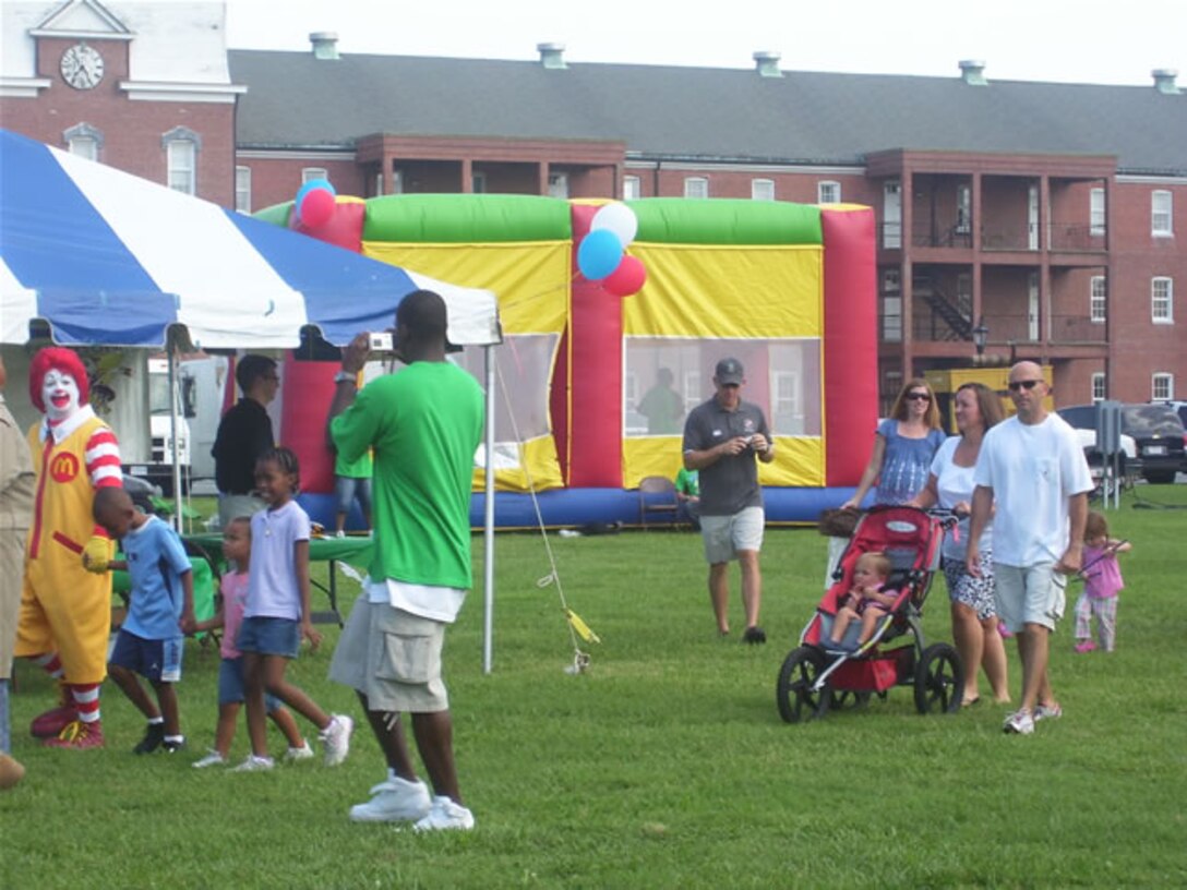 Over 1,500 people attend this event and the staff of Army Community Service could not have done it without such a strong showing from the Langley Airmen.  (Courtesy photo from Fort Monroe Army Community Service)