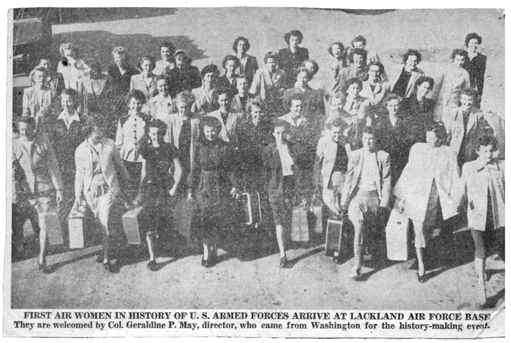 VANDENBERG AIR FORCE BASE, Calif. --  A newspaper clipping of the first women to join the Women's Air Force in 1948. (Courtesy photo)