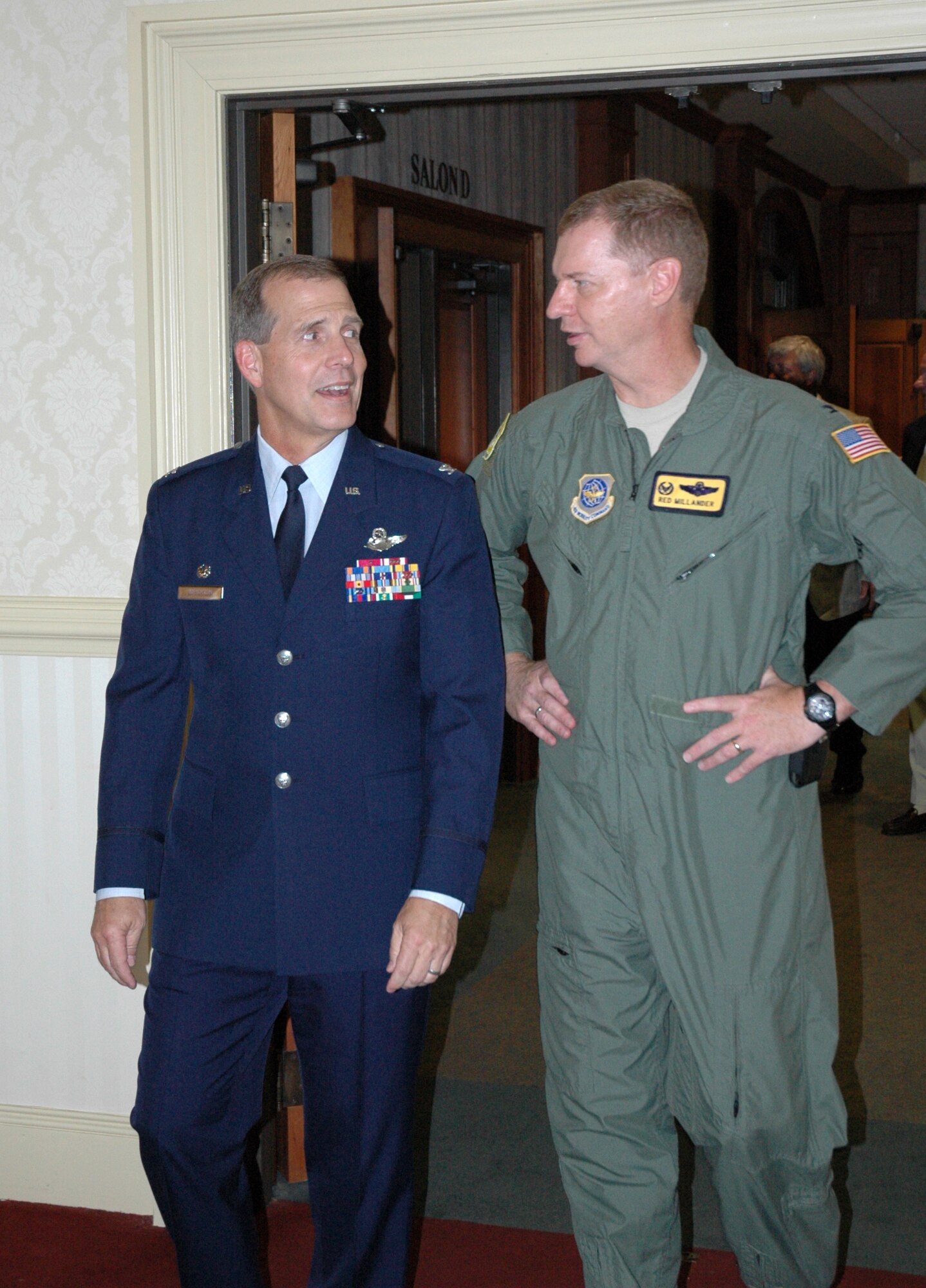 Leadership from Team Charleston was on hand to honor 315th Airlift Wing Vice Commander Colonel Mark Bauknight during his retirement ceremony on Sunday.  Colonel Timothy Wrighton, 315th AW Commander and Colonel John "Red" Millander, 437th AW Commander were both recognized by Col. Bauknight during the ceremony.  Col. Bauknight retires after 23 years of military service. (U.S. Air Force photo/Staff Sgt. Jeff Kelly)