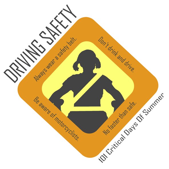 MOODY AIR FORCE BASE, Ga. -- 23rd Wing Airmen are reminded to be safe while driving during the 101 Critical Days of Summer. (U.S. Air Force photo illustration by Senior Airman Elizabeth Rissmiller)