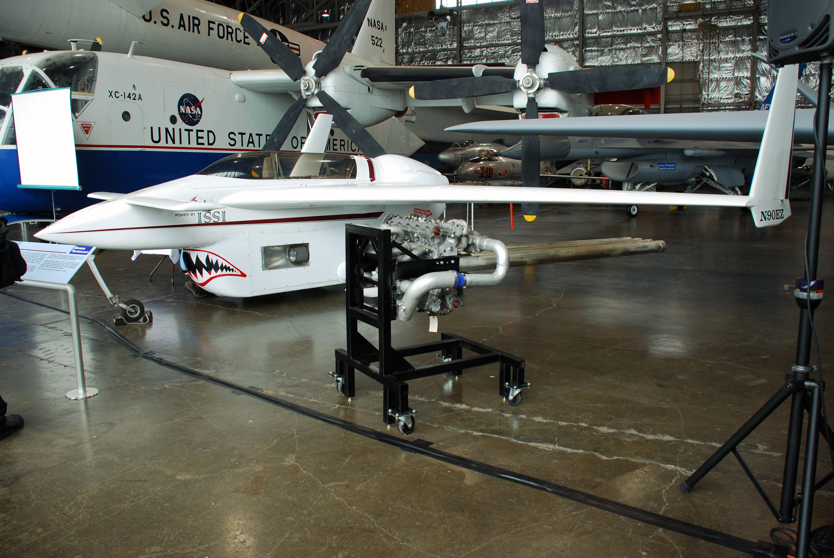 Advanced engine, hearing protection on display at museum > Air Force