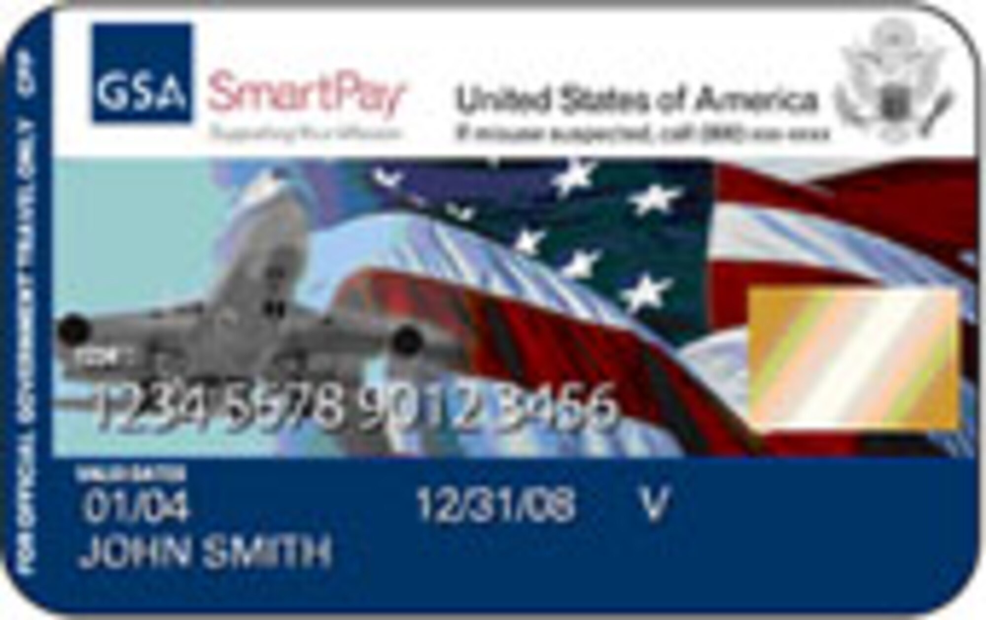 The new government travel card. (Department of Defense graphic)