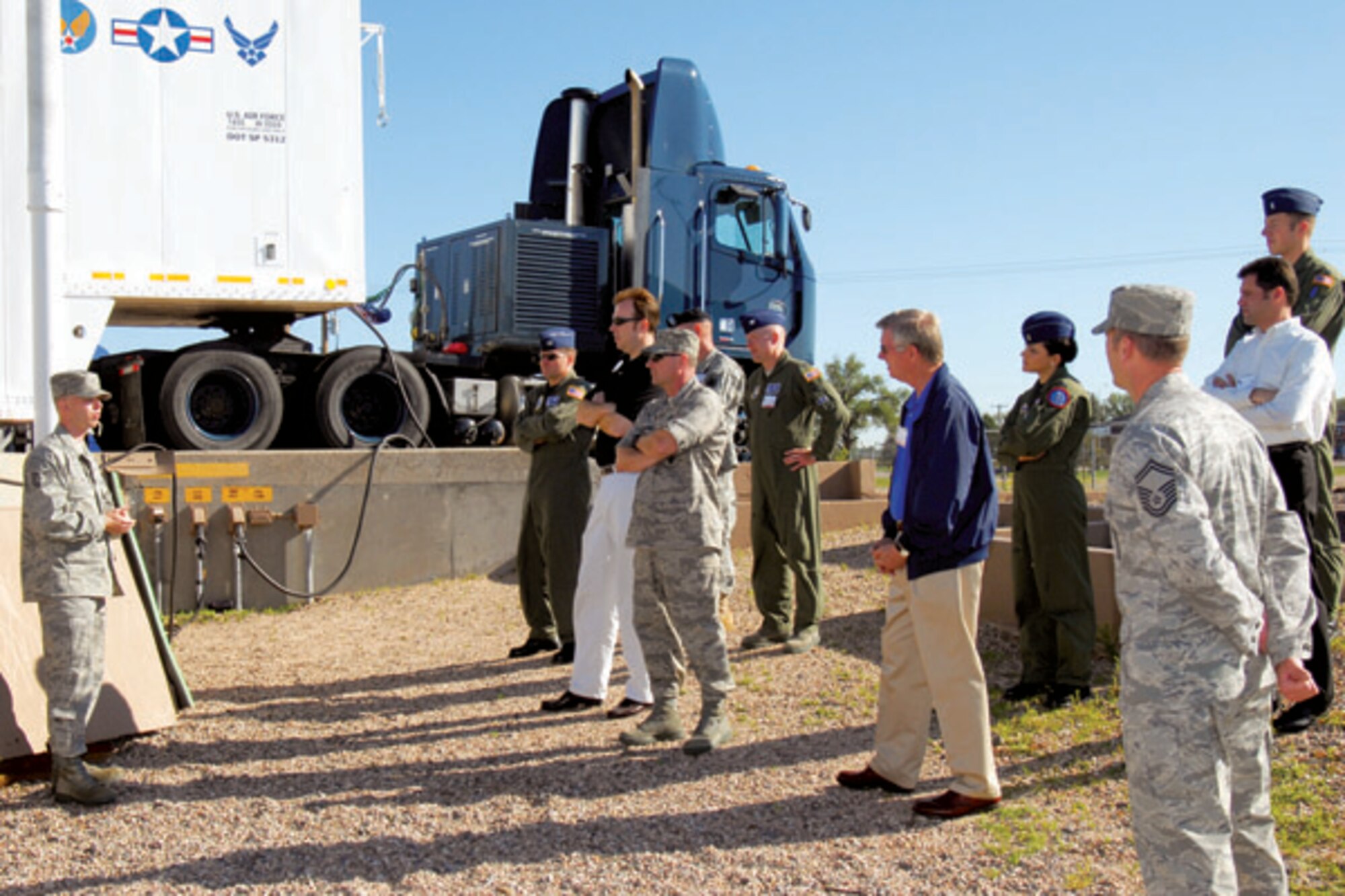 Warren Airmen brief the Nuclear Weapons Council during one of their trips to a launch facility.